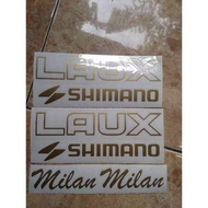 Stiker Sepeda Lipat Laux Milan Shimano 1 Set