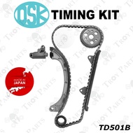 Original O.S.K. 100% Made In Japan Timing Chain Kit Set Perodua Kembara DVVT Myvi 1.3 Toyota Avanza 1.3 F601 K3-VE K3-DE