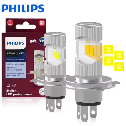 Philips LED HS1 Motor Headlight Lamp LED Bright Motorcycle High Low Beam Moto Bulb 12V PX43t 11636UE