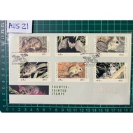 AUS 21 AUSTRALIA FDC 1993 Counter Printed Stamps Threatened Species First Day Cover