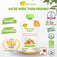 Little Etoile Organic Baby Puree Food ( 6 Months + ) - Peach And Pear Custard (120g)