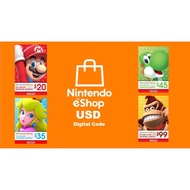 US Nintendo Online Switch eShop Top Up Prepaid Card Credit Gift card $10, $20 25 30 35 50 100 USD Fa