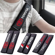 [NEW] 2pcs Car Safety Seat Belt Cover Proton Perodua MUGEN TRD RALLIART RECARO Carbon Fibre sponge sholder pad comfort