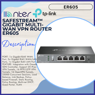 TP-LINK Tplink Omada Gigabit Multi Wan 1x WAN + 1x LAN + 3x WAN/LAN RJ45 Gigabit Port VPN Router IPS