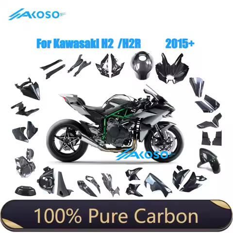 For Kawasaki H2/H2R 2015 2016 2020 2025 2024 2023 2022 2021 100% Full Carbon Fiber Motorcycle Parts 