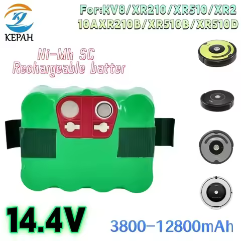 14.4V SC Ni-MH Rechargeable 6800mAh Battery Vacuum Cleaner Sweeping Robot For KV8 XR210 XR510 XR210A