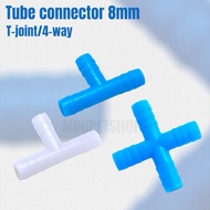 8mm tee connector 4-way joint fitting rabbit chicken bird waterer drinking