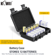 Kiwifotos IP67 Waterproof Battery Case Holder 24 Vertical Slot Battery Storage Box For CR123A(CR1734