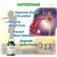 NATTOKINASE, Dissolves Blood Clot, Improve Blood Circulation, Prevent Heart Disease, Degrade Spike P