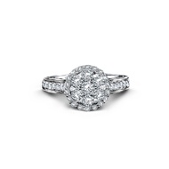 Jubilee Diamond แหวนเพชร Flower Embrace Halo Ring เพชรแท้ เพชรน้ำ 99
