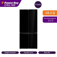 Toshiba ตู้เย็น 4 ประตู 18.2 คิว Inverter (สีดำกระจก) รุ่น GR-RF677WI-PGTH(22)