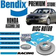 Original Bendix Front Set And Rear Disc Rotor - Honda Accord TAO 2.0/2.4L 2008 BR2510 BR9564