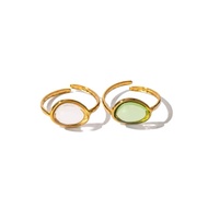 Auras Stainless Ring Steel Gold Plated Waterproof