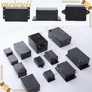 MEIGUII DIY Housing Instrument Electronic Project Box, Waterproof Black Electric Supplies,  Three La