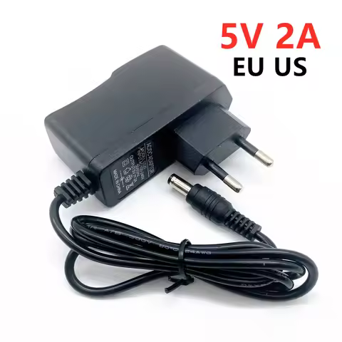 1PCS 5V2A New AC 100V-240V Converter Adapter DC 5V 2A 2000mA Power Supply EU Plug DC For T95 H96 Max
