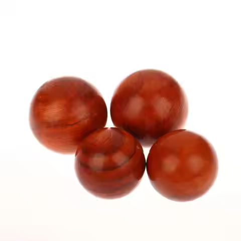 2pcs Rosewood Health Exercise Ball Senior Hand Therapy Massage Ball for Elderly Anti-Stress Wooden P