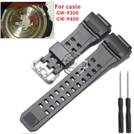 Rubber Strap Band Suitable for Casio G-Shock GW9400 GW9300 Replacement Black Silicone Waterproof Bra