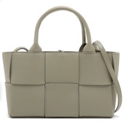 【全新全套】BV Bottega Veneta BV Mini Arco Tote 兩用托特包 (灰綠色/Travertine)