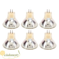 WISDOM 6PCS MR11 LED Bulb, 12V Glass GU4 LED Bulb, Durable 3W LED Light Bulb Track Lighting