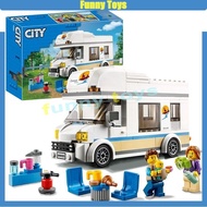 60283 Holiday Camping RV building blocks assembled ornaments educational toys boys and girls gifts