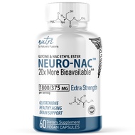 Neuro NAC Supplement 375mg EXTRA STRENGTH with 1800mg Glycine - N-Acetyl Cysteine Ethyl Ester - 20x 