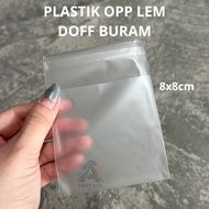 OPP plastic glue Doff 5.5x5.5 7x7 8x8 10x10 12x12 14x14 OPP plastic cake/ matte plastic cake opaque 