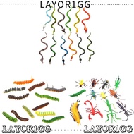 LAYOR1GG 12 Pcs/Set Simulation Snake, Mini Lifelike Simulation , Funny Plastic Animal Figurines Kids