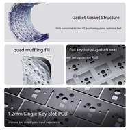 Ak820 azz Pro Tri Mode Multifunctional Knob Gaming Mechanical Keyboard Hot Swap Rgb Gasket Accessor