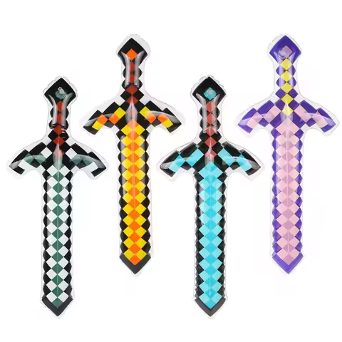 4 Pcs Inflatable Pirate Swords for for Theme Party Birthday Swimming Pool Party Cosplay Halloween Co