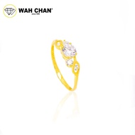 Wah Chan 585/14K Gold Ring - Cincin Zirconia WR086