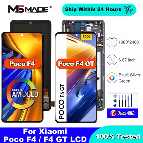 6.67" AMOLED LCD For Xiaomi Poco F4 GT 21121210G LCD Display Screen Digitizer Assembly For Poco F4 2