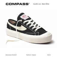 [Official Product] Sepatu Compass Gazelle Low - Black White