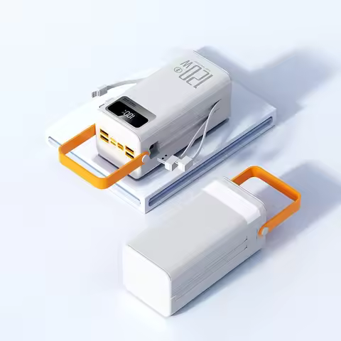 50000mAh 80000mAh Portable Power Bank 120W Fast Charging Power Station Emergency Power Bank LED Char