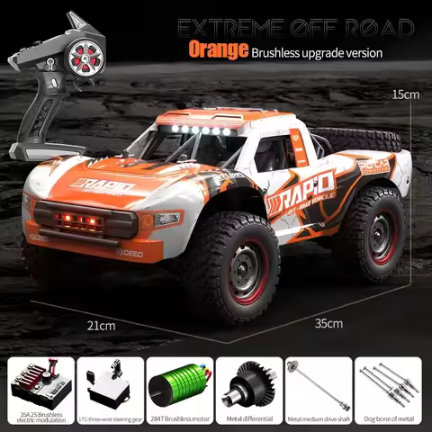 JJRC Q130 High Speed RC CAR Off Road Climbing Truck Brushless Motor Remote Control Racing Model Adul