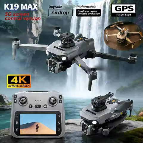 New K19 MAX GPS Drone Professional 8K Camera Aerial FPV Brush Avoiding Obstacle with Large Screen Re
