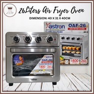 ASTRON 26 LITERS AIR FRYER OVEN / 3LAYER PAN HOLDER OVEN / AIR FRYER OVEN WITH ROTISSERIE / OVEN