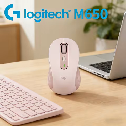 Logitech M650 Wireless Mouse SilentTouch Dual Mode Bluetooth Logi Bolt Ergonomic 24-Month Battery fo