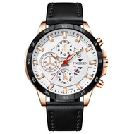 Asport BMW FNGEEN New Men Watch Waterproof Stainless Steel watch Luminous Business Original leather 