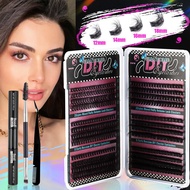 DIY 456 clusters large capacity family portrait eyelash book 80D100D D curl single cluster lashes