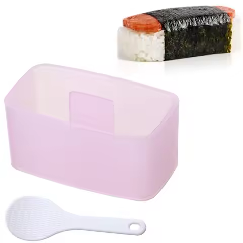 Spam Musubi Mold Sushi Maker Press With Rice Spoon BPA Free Non-Stick Onigiri Sekirei and Kimbab Mak