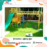 MAINAN ANAK PEROSOTAN + MONKEY BAR + TEROWONGAN