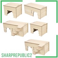 [Sharprepublic2] Hamster House with Window Pet Hideout for Mice Gerbils Hamster