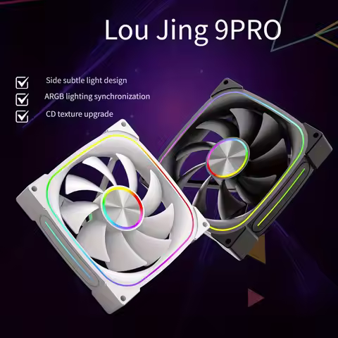12cm Prism 9PRO Fan Desktop Computer ARGB Shenguang Synchronous 5V Temperature Control Silent Coolin
