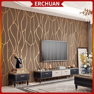 【Economy Delivery】10M Deerskin Velvet Wallpaper Nordic Geometric Pattern Lines Modern Simple and Fas