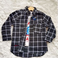 Baju Atasan Kemeja Anak Perempuan Motif Kotak-Kotak Bahan Flanel woll Import
