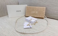 Dior 編織包包安裝連110 cm珍珠鏈
