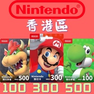 Nintendo Switch Hong Kong Eshop任天堂港服充值卡HKD100/HKD200/HKD300/HKD400/HKD500 Muat Turun Permainan