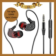 Tai Nghe Nhét Tai HiFi S2000 Pro Super Bass Chống Ồn Cực Tốt Âm Thanh Khủng Chơi Game Ngon