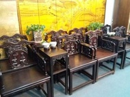 古董傢私清屋上門收購 大紅酸枝 古董酸枝 酸枝太師椅 酸枝扶手椅 酸枝羅漢床