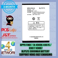 Original OPPO Find 7 7A X9006 X9076 BLP569 BLP575 2800mah Battery support Vooc fast charging X9077 X